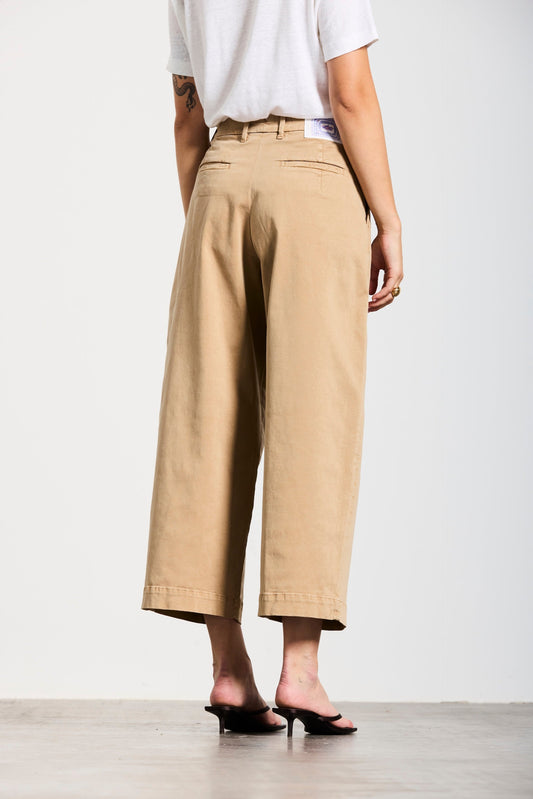 BLUMENAU | CULOTTE WIDE | BEIGE GOLDGARN DENIM
