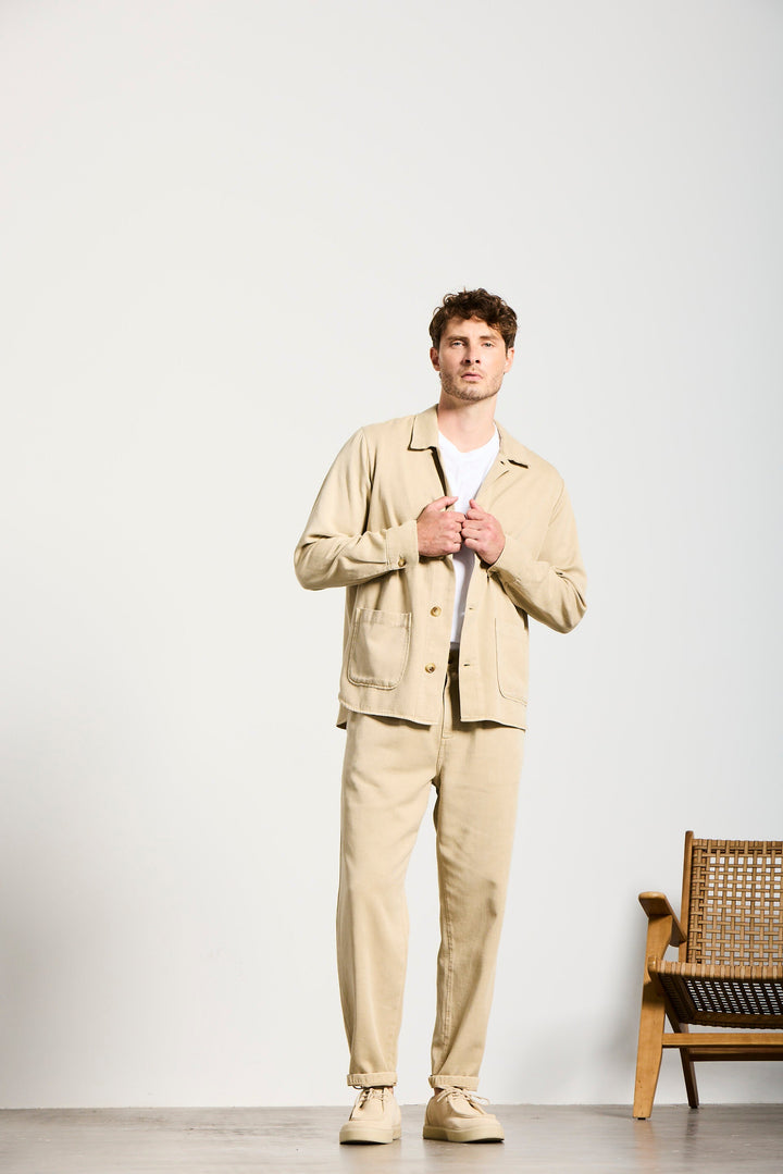 S1 | RELAXED FIT | BEIGE GOLDGARN DENIM