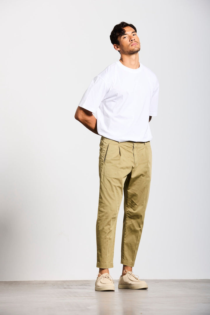 NECKARSTADT | RELAXED | OLIVE GOLDGARN DENIM