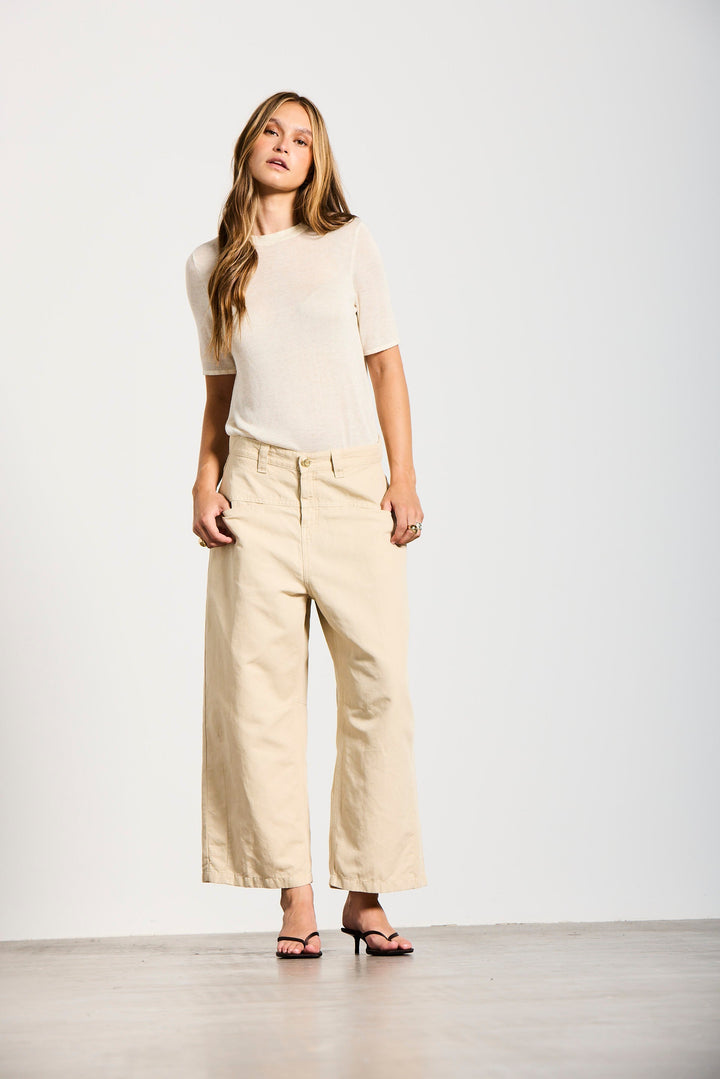 SONNENSCHEIN | BALLOON WIDE | SAND GOLDGARN DENIM
