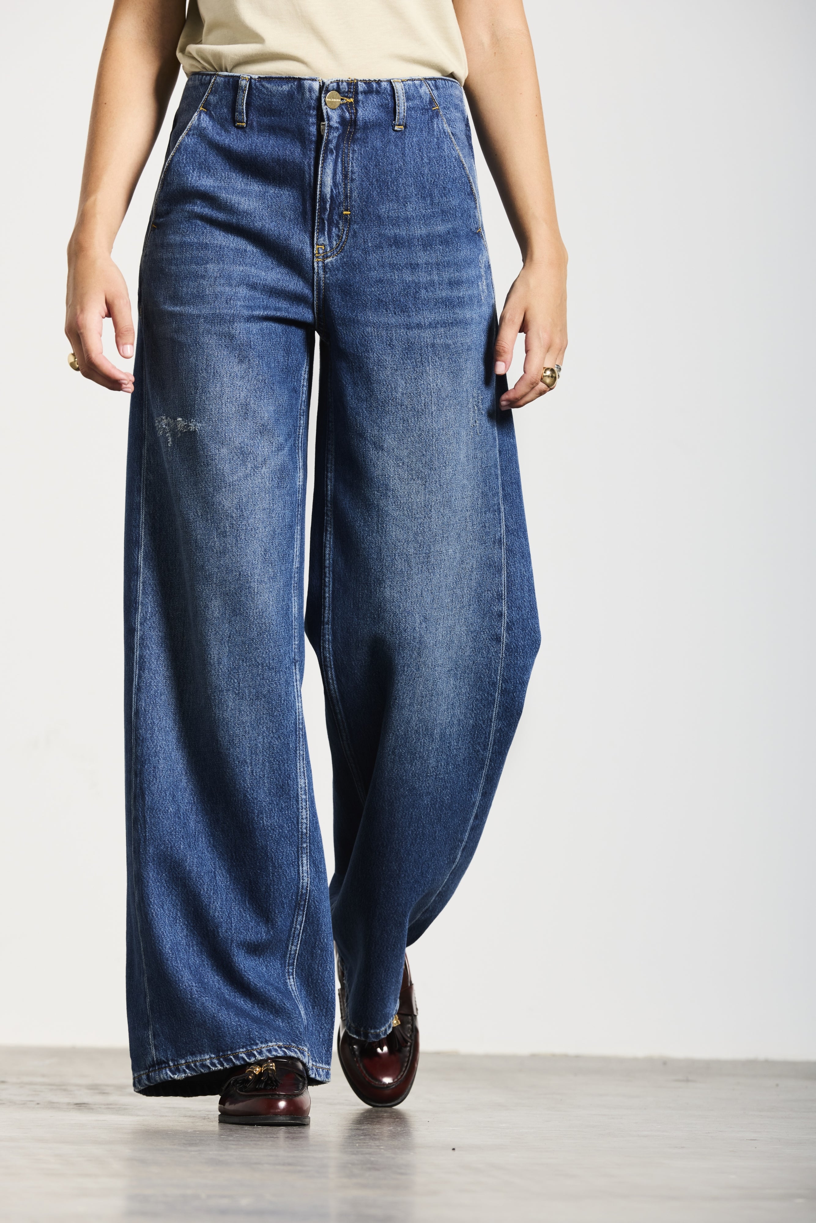 WALLSTADT | TWISTED WIDE LEG | VINTAGEBLUE