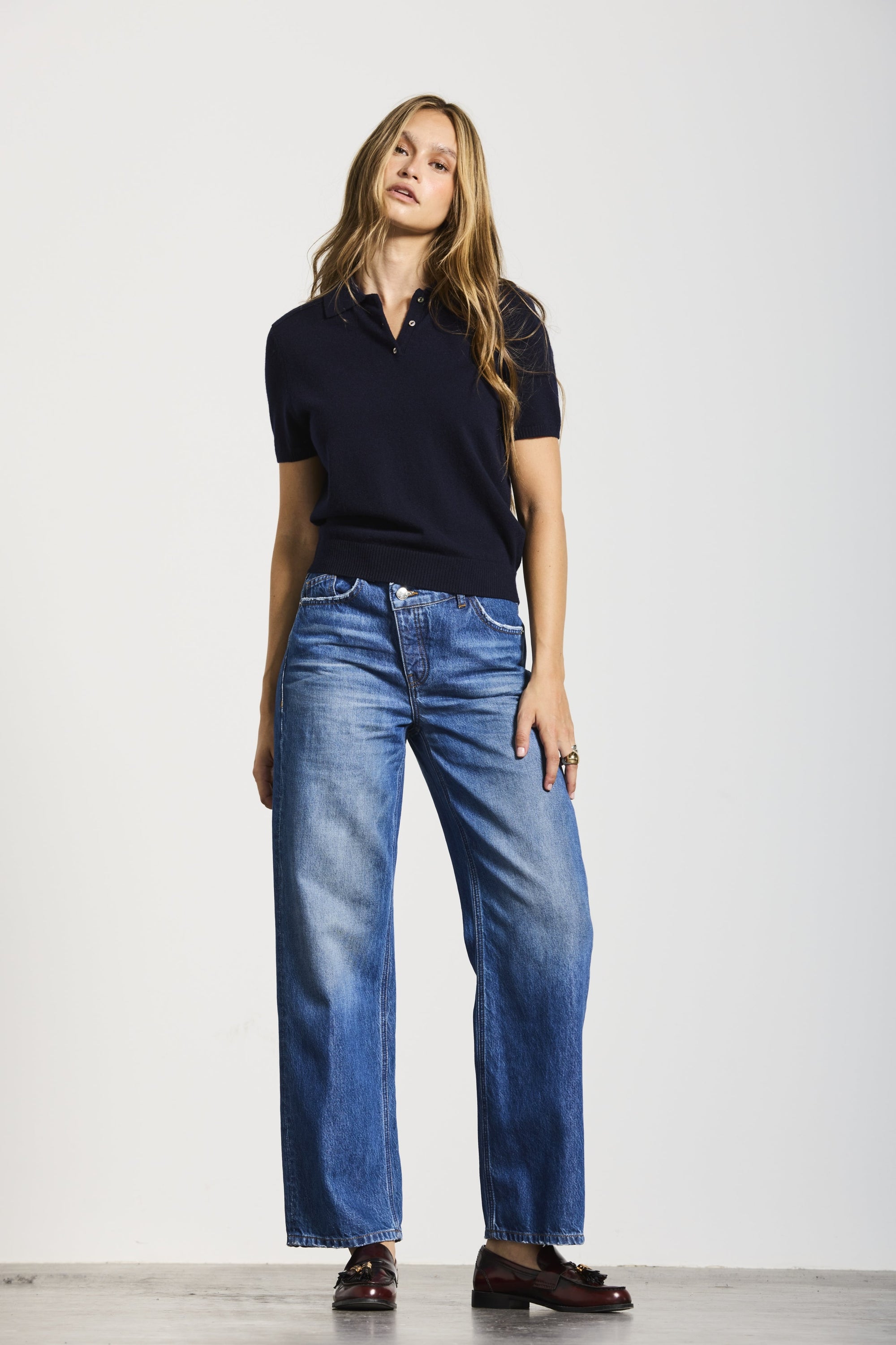 C7 | CROSS FIT | MIDBLUE GOLDGARN DENIM