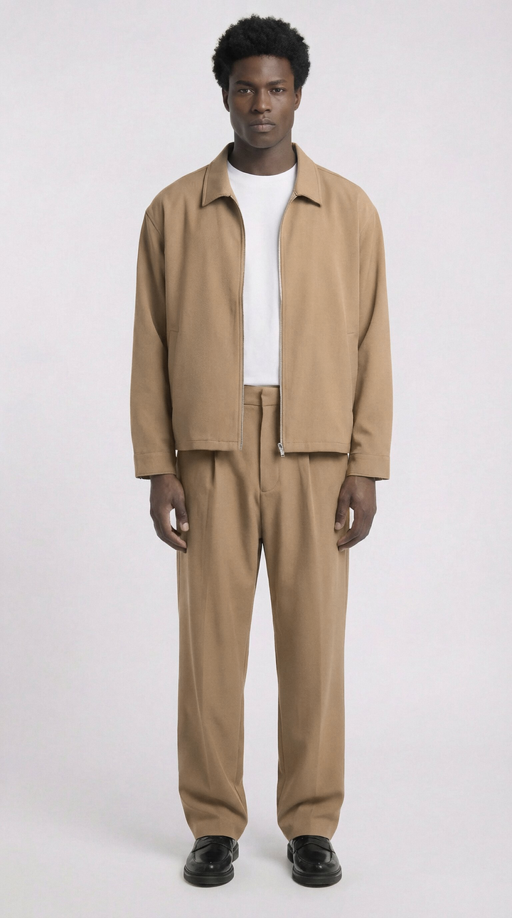 68 | CLEAN JACKET | BEIGE GOLDGARN DENIM