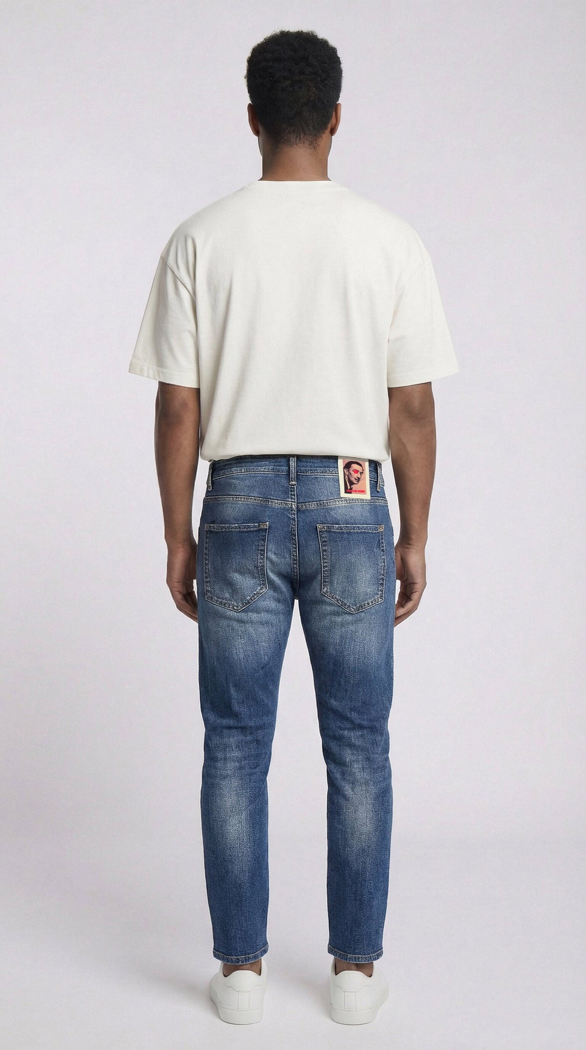 NECKARAU | CROPPED | DARKBLUE GOLDGARN DENIM