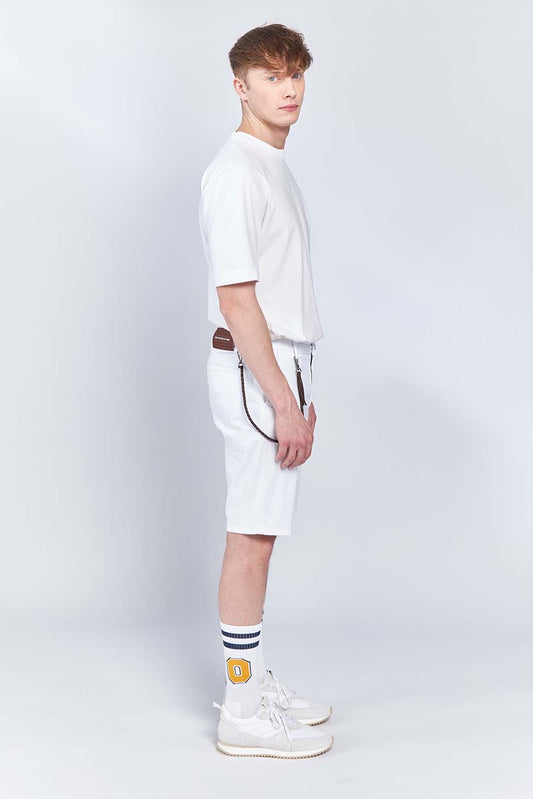 HAFEN | CHINO SHORT | WHITE GOLDGARN DENIM