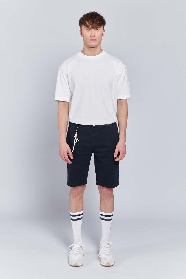 HAFEN | CHINO SHORT | NIGHTBLUE GOLDGARN DENIM