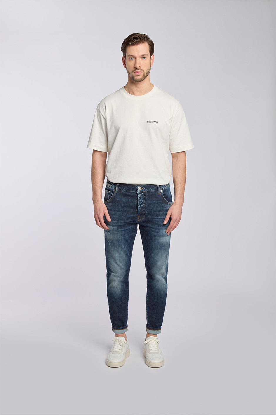 NECKARAU | TWISTED CROPPED | DARKBLUE
