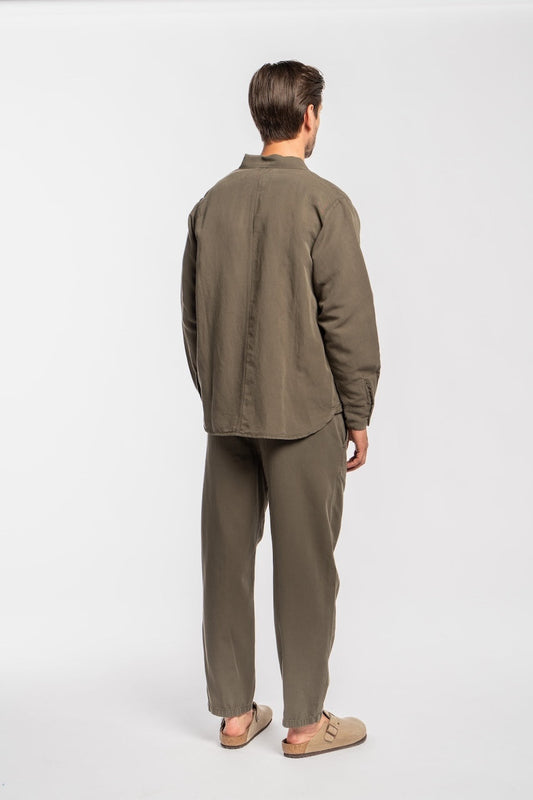 68 | THE WORKER JACKET | OLIVE GOLDGARN DENIM