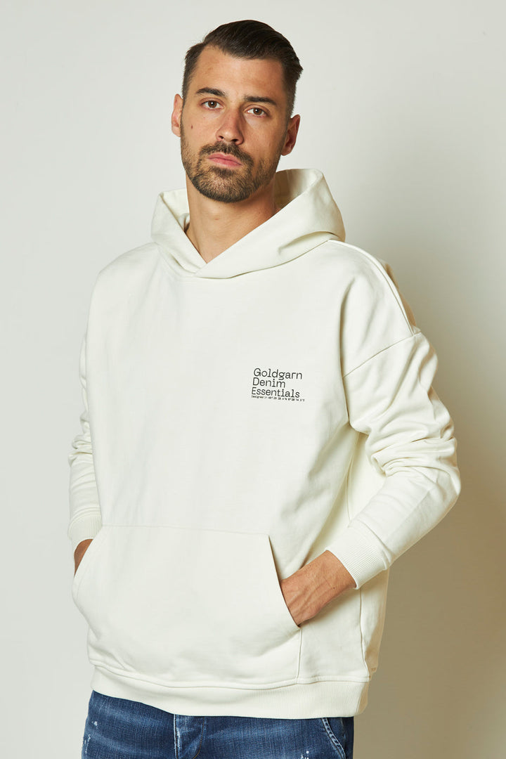 68 | THE BASIC HOODY | OFFWHITE GOLDGARN DENIM