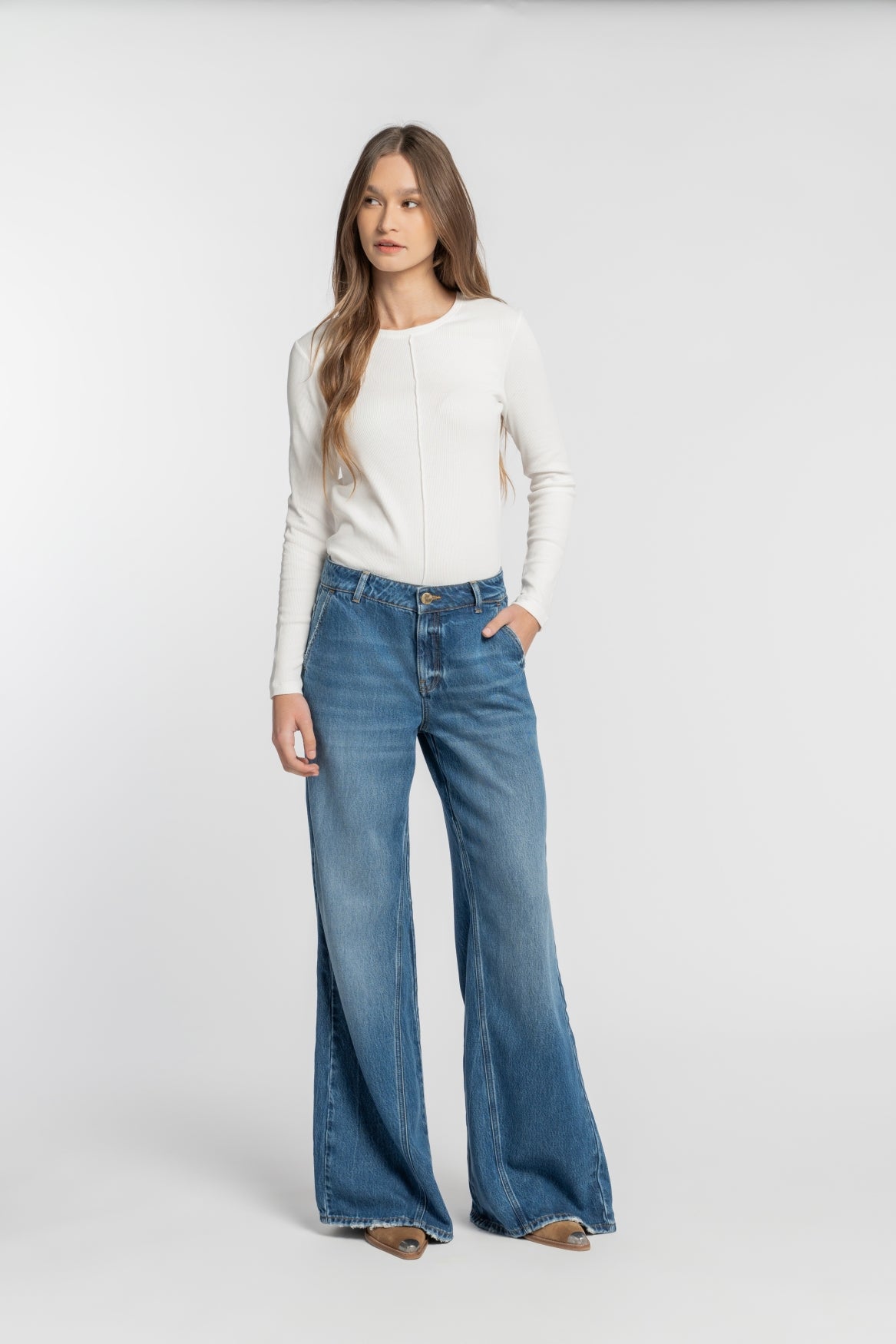 LUISA | TWISTED WIDE LEG | VINTAGEBLUE