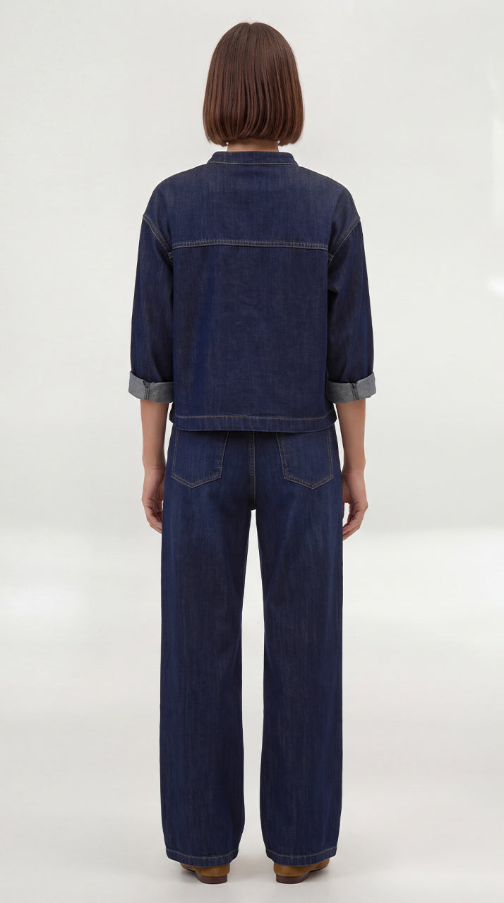 68 | LOOSE SHIRT | MIDBLUE